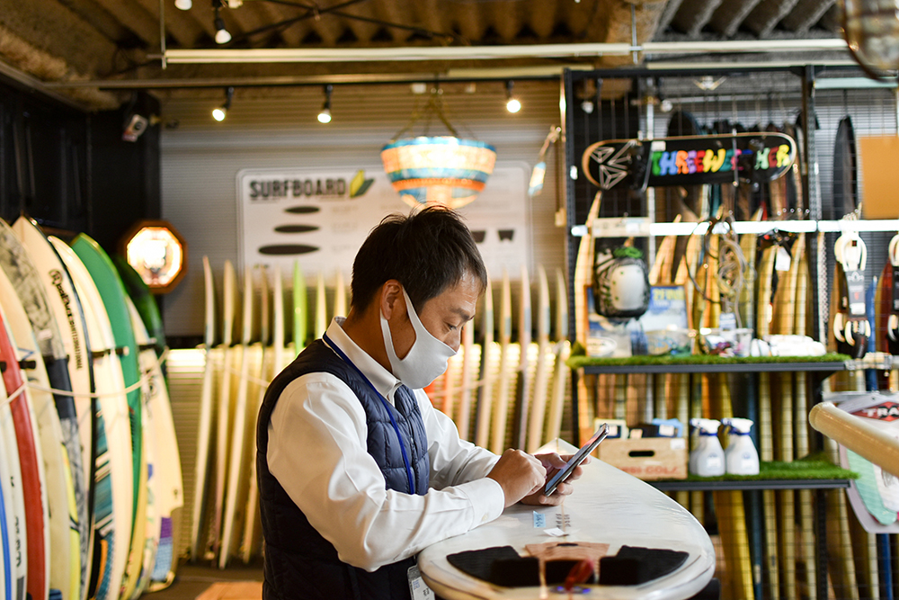 売場作りの画像