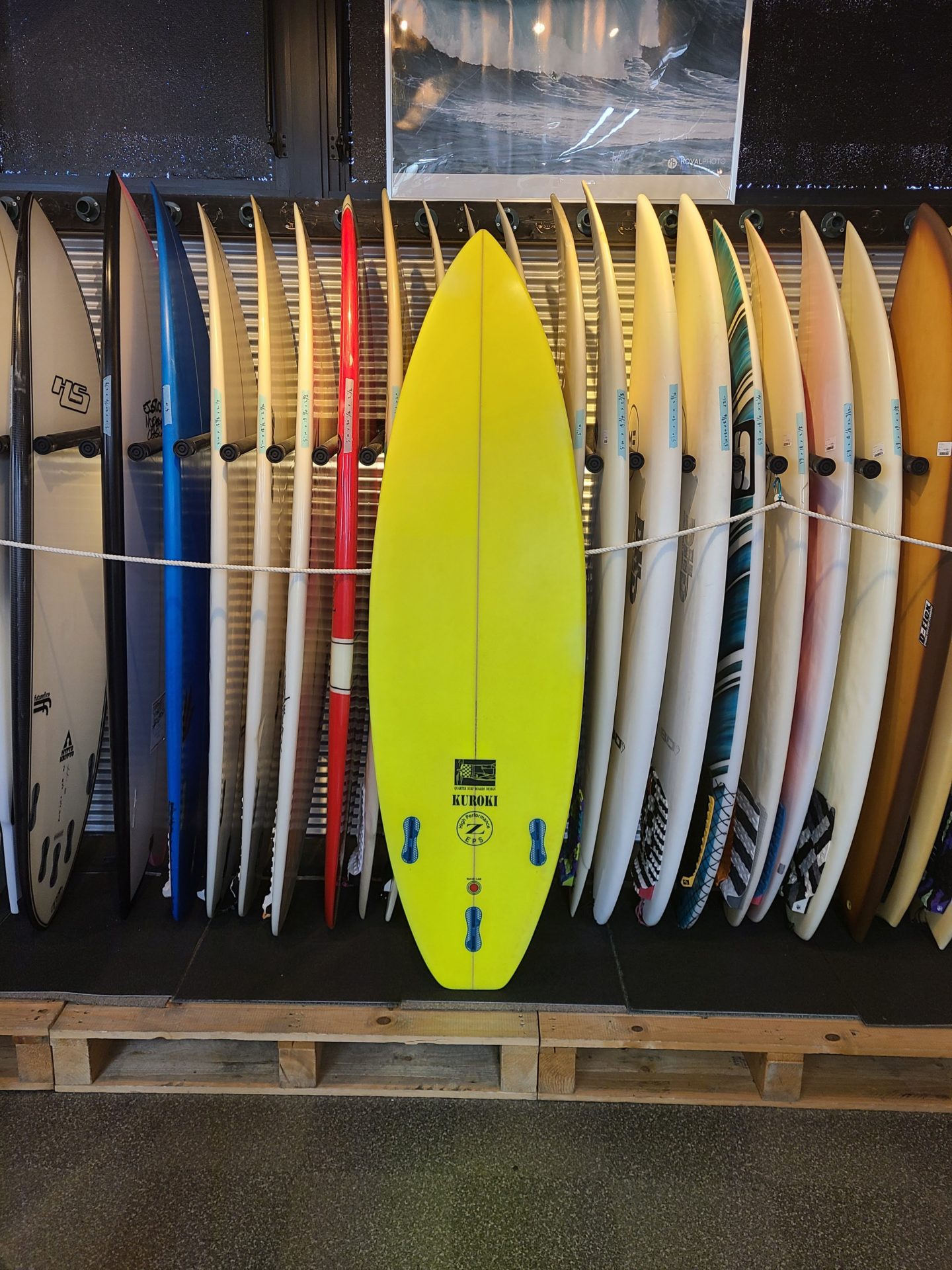 中古サーフボード QUARTER surfboards high performance Z 